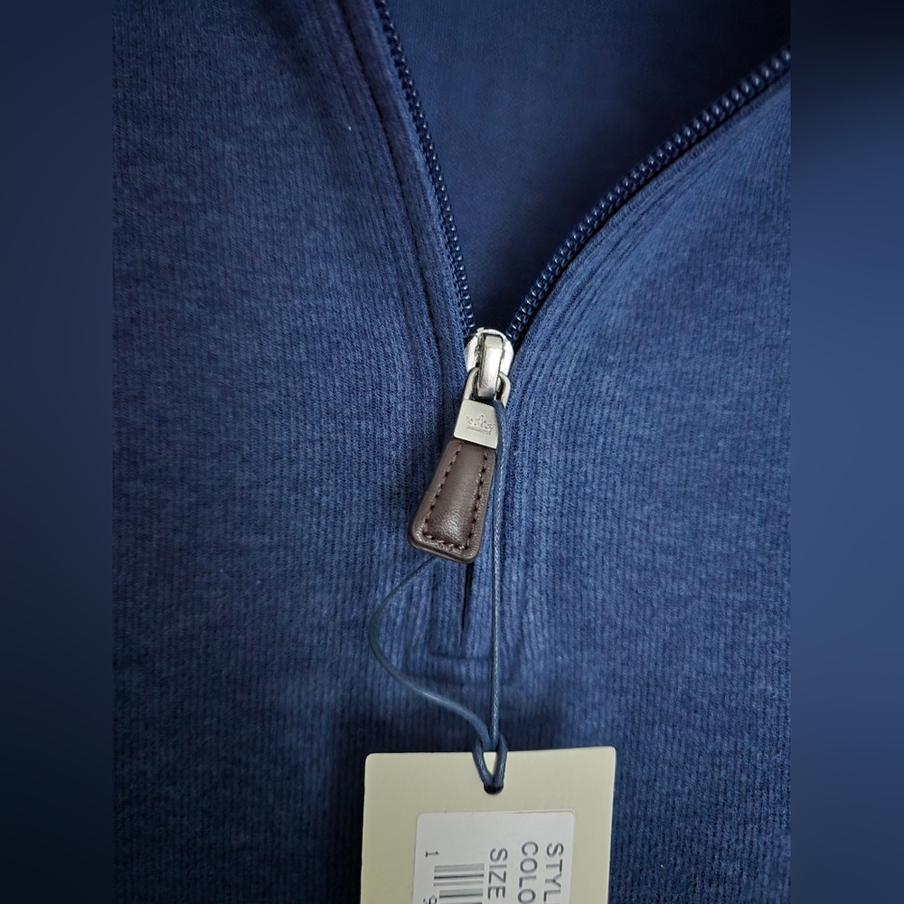 π PETER MILLAR OSU Oklahoma State University Quarter Zip Pullover Sweater - Picture 7 of 10